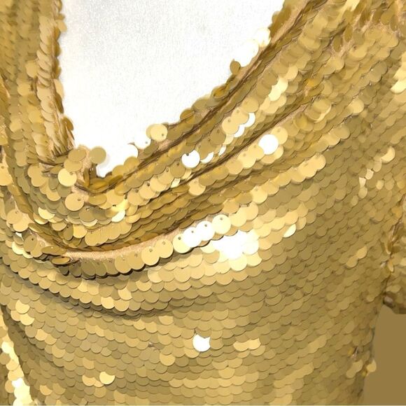 Inc gold sequined top! New - Picture 7 of 11